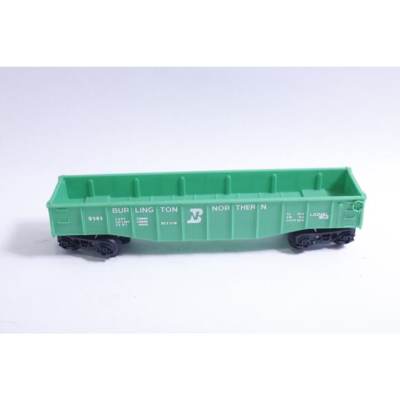 Lionel Burlington Northern 9141, Green Gondola Car, 1970s - Picture 1 of 3